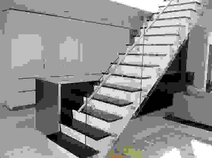6" Eng White Oak Stairs, Shine Star Flooring Shine Star Flooring Treppe