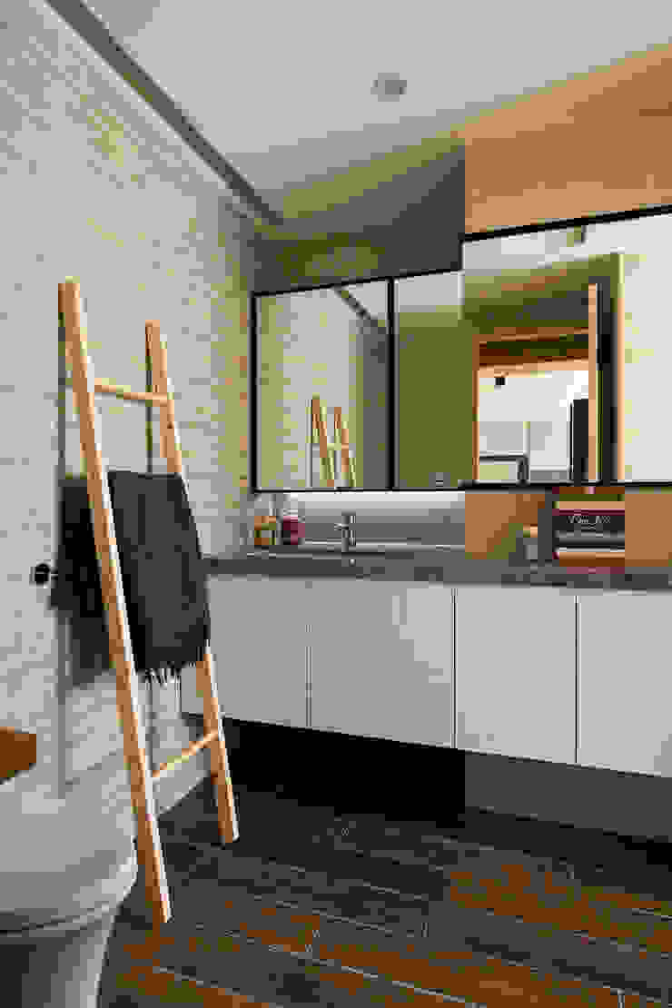 辰林設計 Scandinavian style bathroom Beige