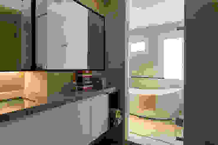 辰林設計 Scandinavian style bathroom Beige