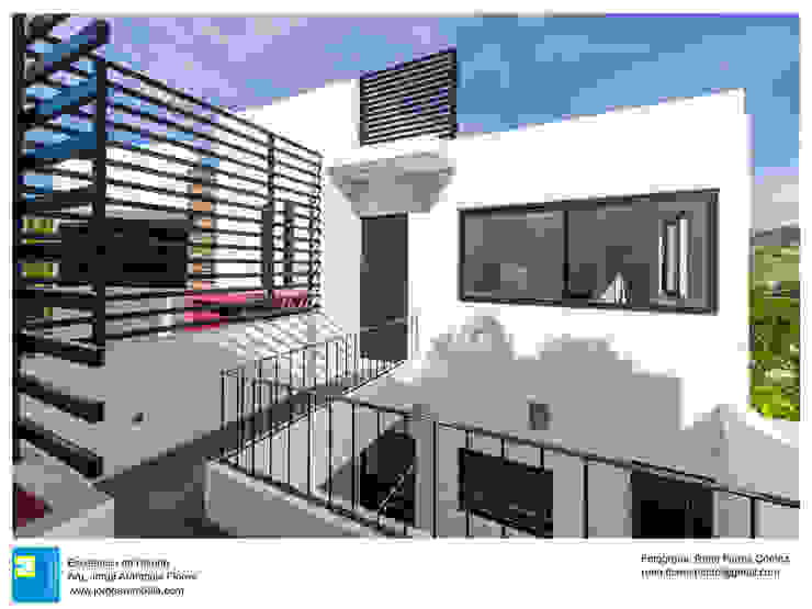 Acceso de servicio René Flores Photography Casas modernas