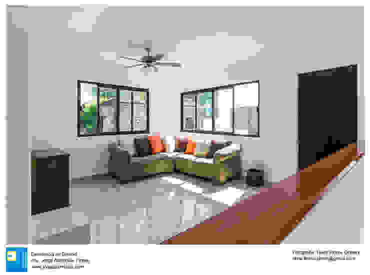 Sala de TV René Flores Photography Salas multimedia modernas