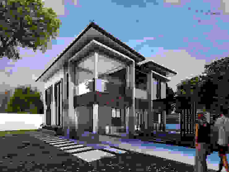 Proposed Two Storey Residential (Modern Design) DJD Visualization and Rendering Services Villas Multicolored