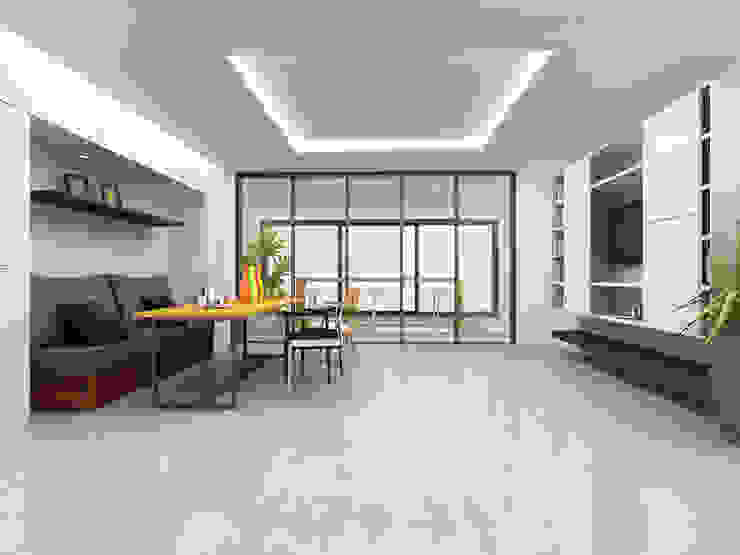 Korea - Apartment Interior Design Yunhee Choe Modern living room White