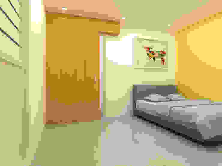 Korea - Apartment Interior Design Yunhee Choe Modern style bedroom Yellow