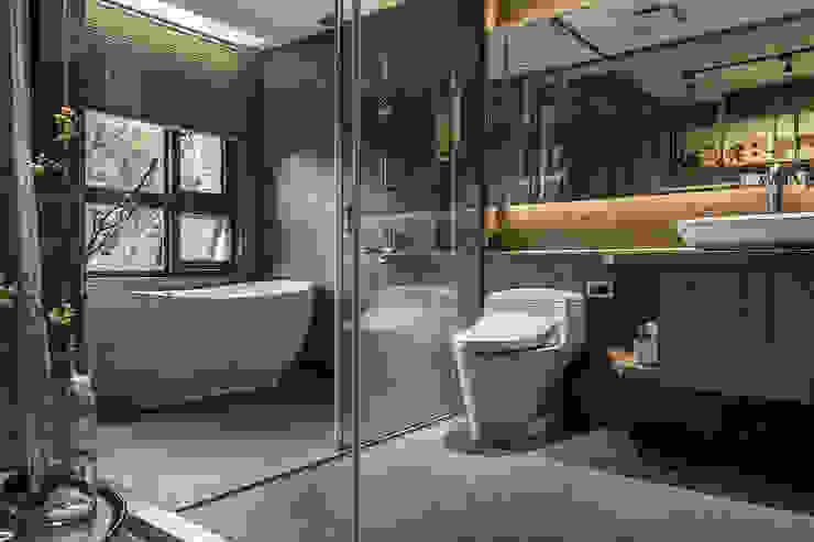 流光, 漢玥室內設計 漢玥室內設計 Modern Bathroom Marble Grey