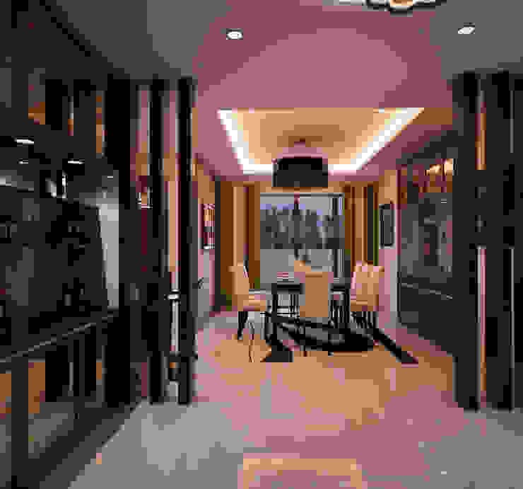 Mr. & Mrs. P Residence, TWINE Interior Design Studio TWINE Interior Design Studio Modern Corridor, Hallway and Staircase
