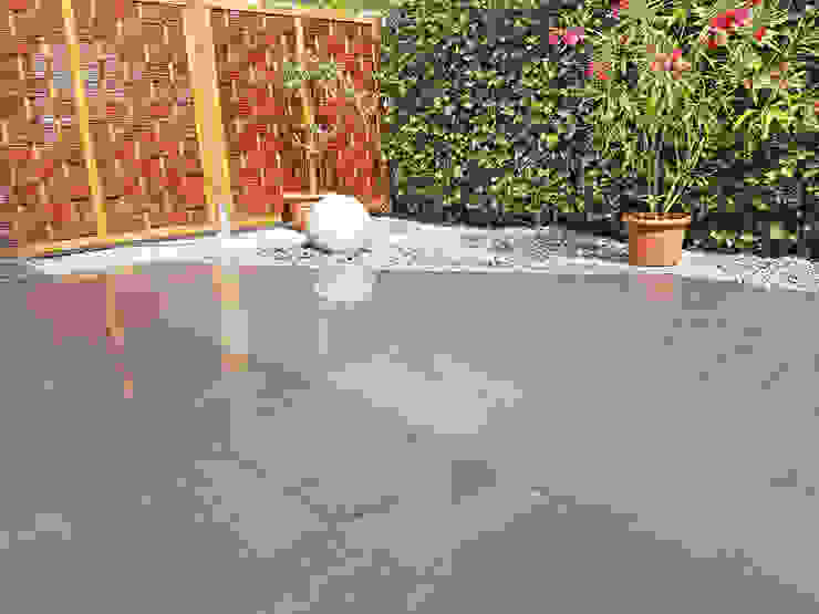 Terrasse Mit Granitplatten Pflaster Und Sichtschutzplatten Aus Naturstein By Npr Natursteinpark Ruhr Gmbh Homify