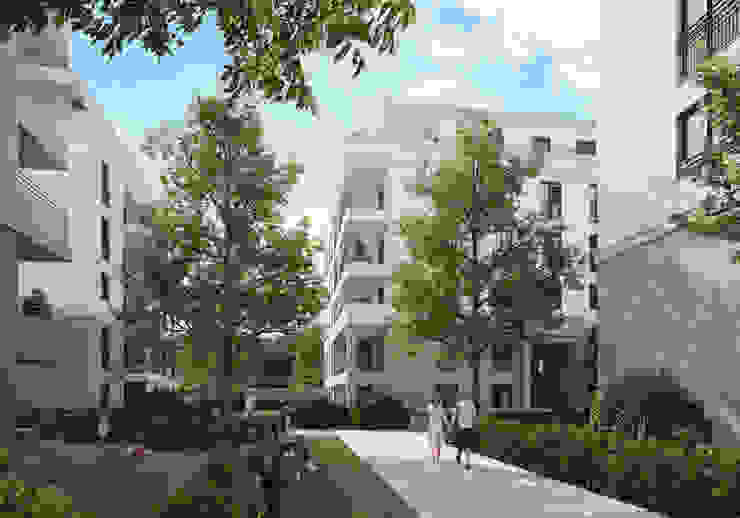 Wohnanlage in Frankfurt a.M. winhard 3D Moderne Häuser