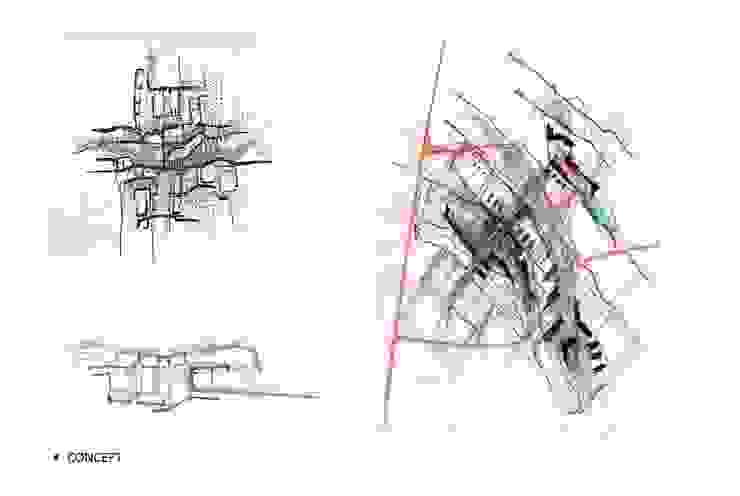 Ville de l'education et de la culture atelier architettura Scuole in stile rustico