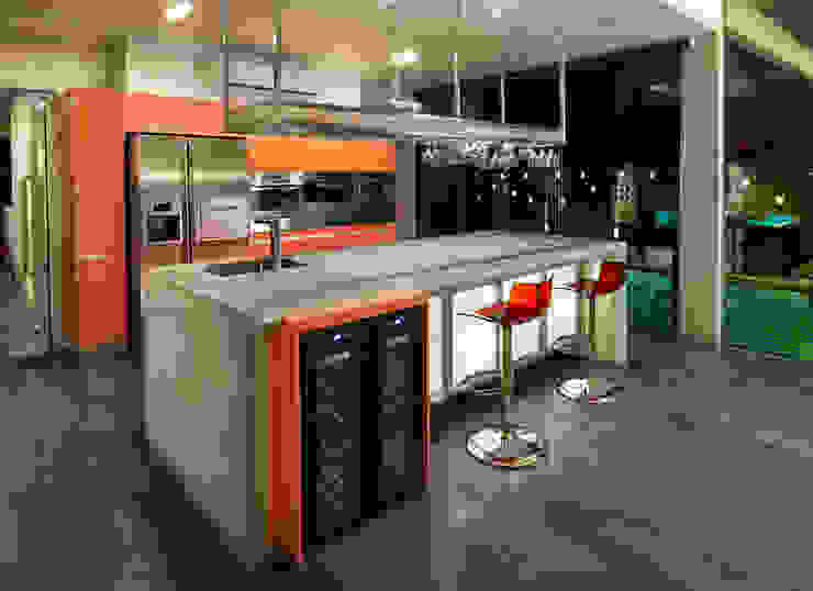 modern sleek Kitchen MJ Kanny Architect Modern style kitchen kitchen