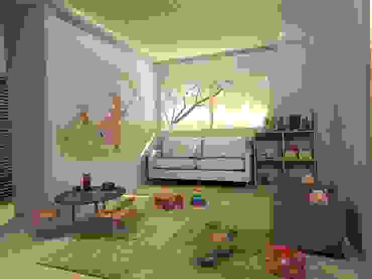 Diseño Interior Habitacion de bebe y cuarto de juegos, MM Design MM Design Dormitorios de bebé Blanco