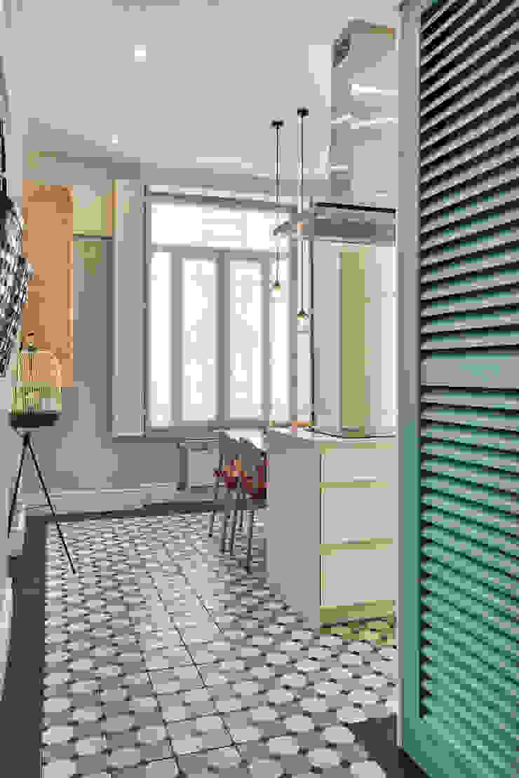 Cozinha de vivenda em S. Mamede - Projeto de interiores Shi Studio - Matosinhos, Porto por ShiStudio Interior Design Escandinavo