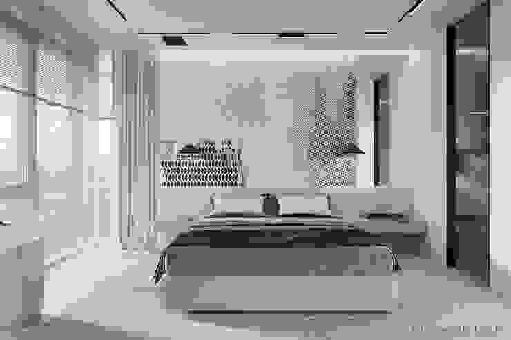 WHITE BREATH Tobi Architects Phòng ngủ phong cách tối giản
