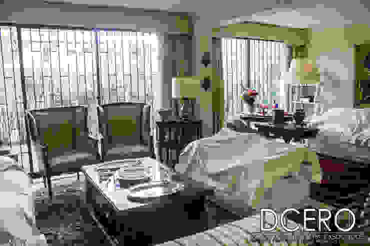 ASESORIA Dcero Arquitectura Livings de estilo clásico Concreto Beige