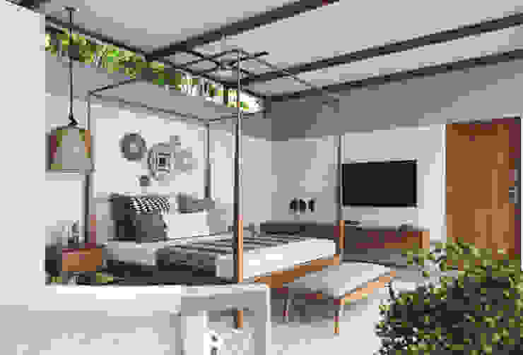 Han House, Studio Gritt Studio Gritt Rustic style bedroom