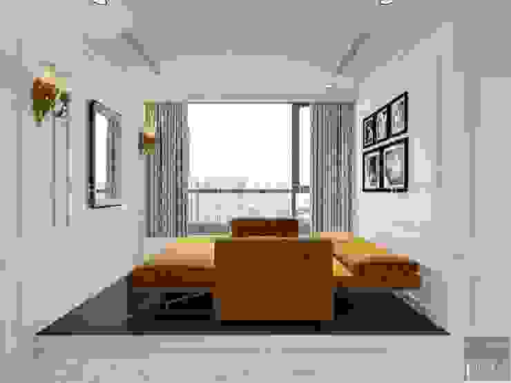 NGÔI NHÀ NUÔI DƯỠNG TÌNH YÊU - Thiết kế căn hộ ấn tượng tại Vinhomes Central Park Phòng giải trí phong cách kinh điển bởi ICON INTERIOR Kinh điển