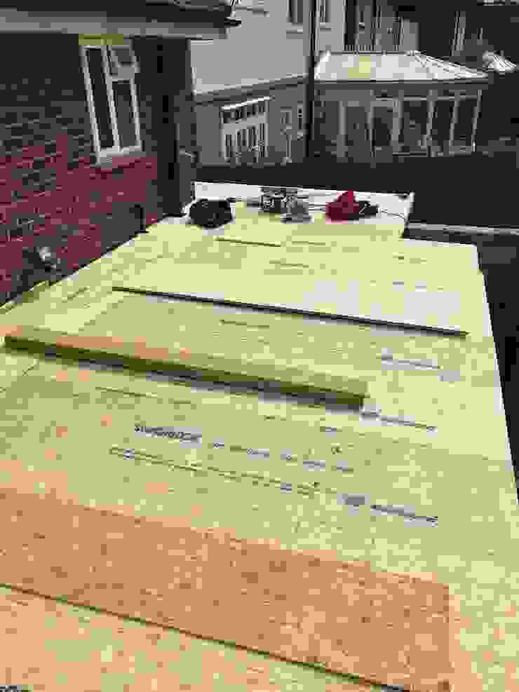GRP flat roof with x5 sky dome lights NB Exquisite Designs