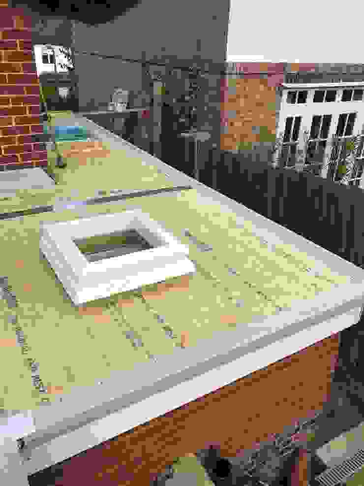 GRP flat roof with x5 sky dome lights NB Exquisite Designs