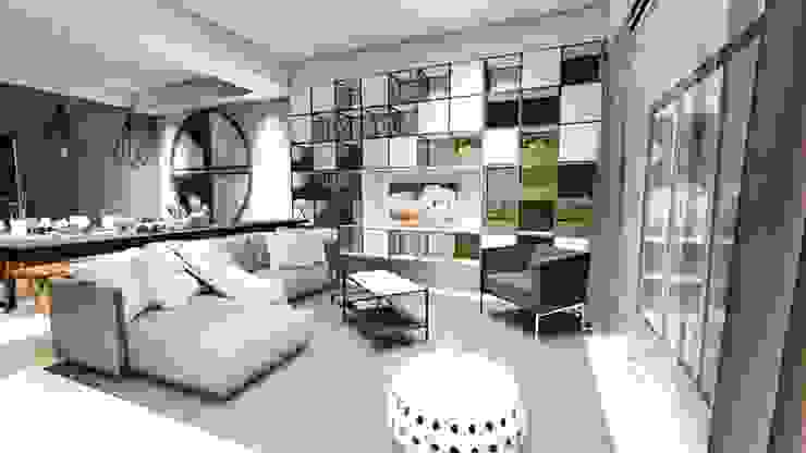 Modern Design - Compact Living Space , LI A'ALAF ARCHITECT LI A'ALAF ARCHITECT Вітальня
