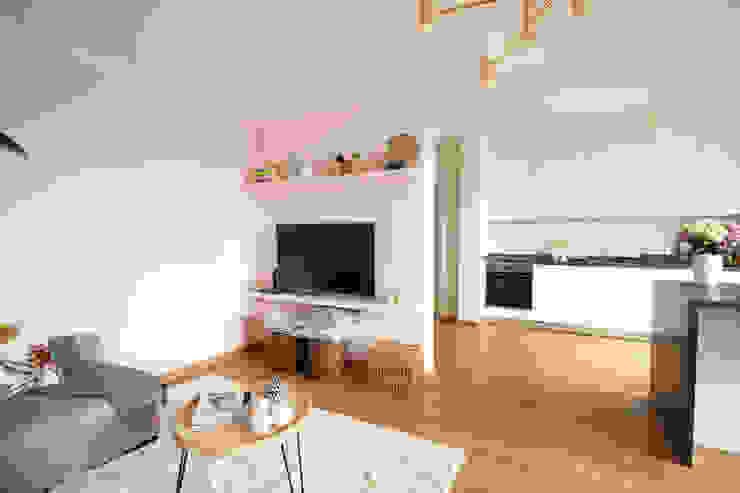 Casa Millenial Pink, Rima Design Rima Design Skandinavische Wohnzimmer