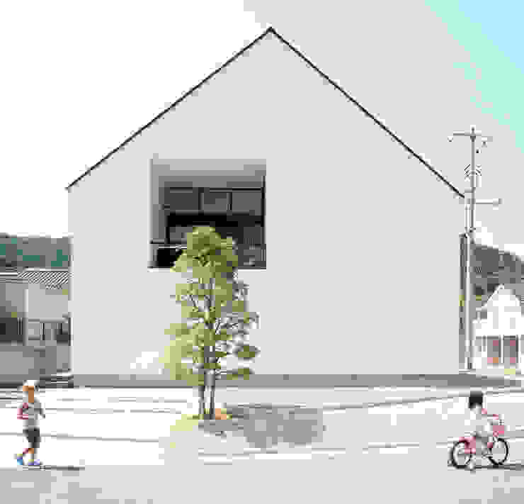 ミニマルデザインの外観 石川淳建築設計事務所 木造住宅 白色 シンプル住宅,ミニマルデザイン