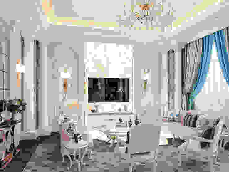 Living room, DMR DESIGN AND BUILD SDN. BHD. DMR DESIGN AND BUILD SDN. BHD. Modern living room Beige
