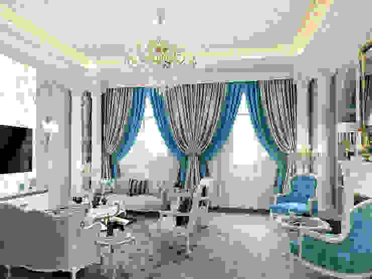 Living room, DMR DESIGN AND BUILD SDN. BHD. DMR DESIGN AND BUILD SDN. BHD. Livings de estilo moderno Beige