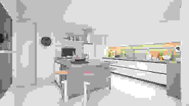 Apartamento Paço de Arcos Cozinhas modernas por DV Arquitecto Moderno