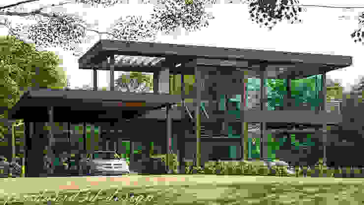 สร างบ านเด ยว 2 ช นสำหร บพ กตากอากาศสร างด วยกระจกท งหล งท เขาใหญ homify