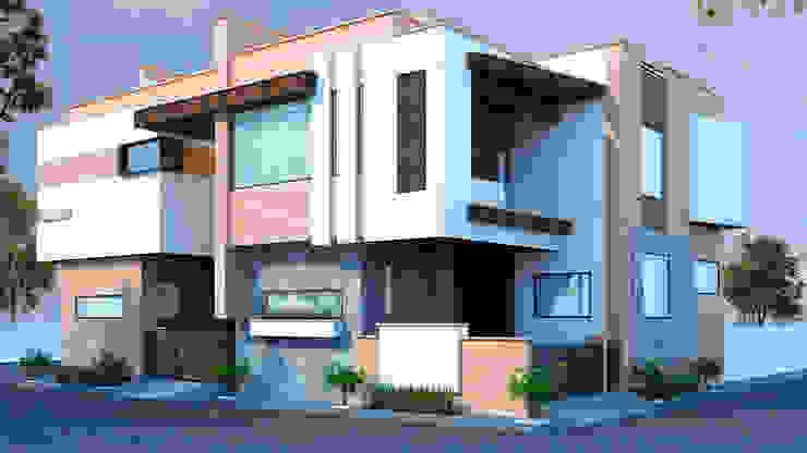 East Facing moodern residence in Jodhpur RAVI - NUPUR ARCHITECTS