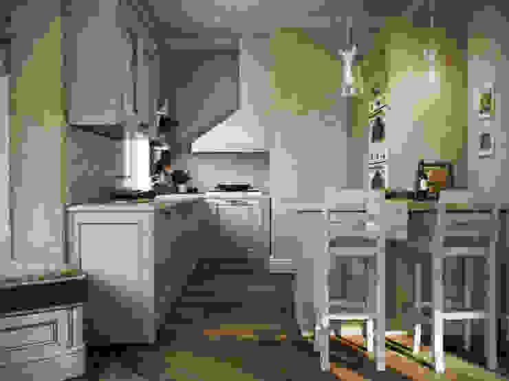 Дом в поселке Вартемяги, Lumier3Design Lumier3Design Кухня в стиле кантри