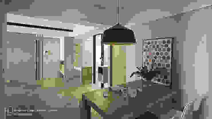 餐 廳 / Dining SECONDstudio Minimalist dining room Concrete Grey
