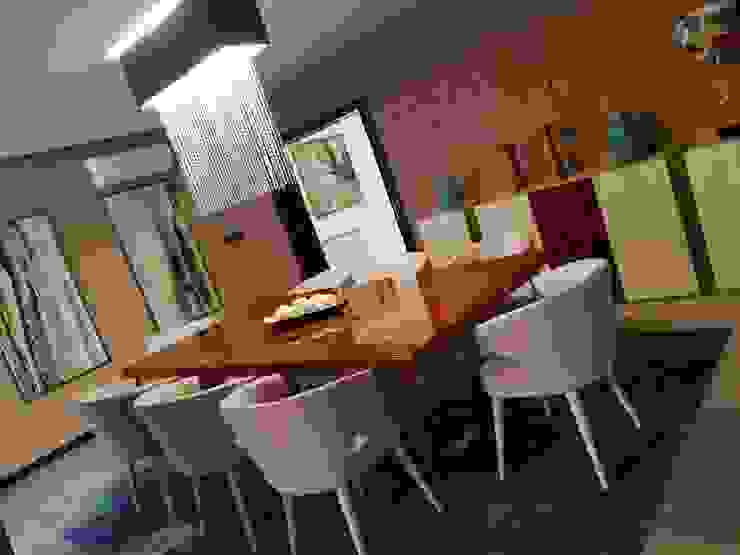 Sala de uma Moradia Térrea em Lousada, Atelier Kátia Koelho Atelier Kátia Koelho Modern dining room