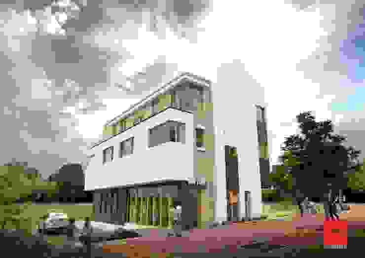 GN건축사사무소 บ้านสำหรับครอบครัว คอนกรีต White