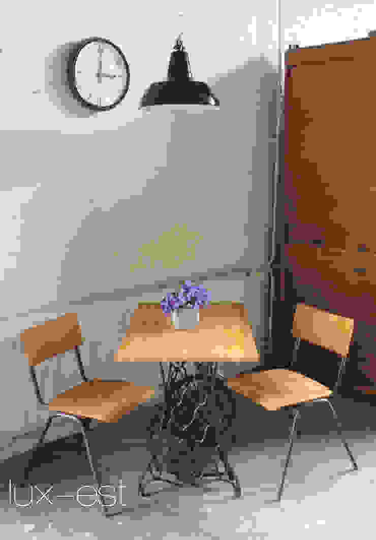 "SINGER" Industrie Design Tisch Naehmaschinentisch Holz Vintage Lux-Est Industriale Esszimmer Holz industrie design