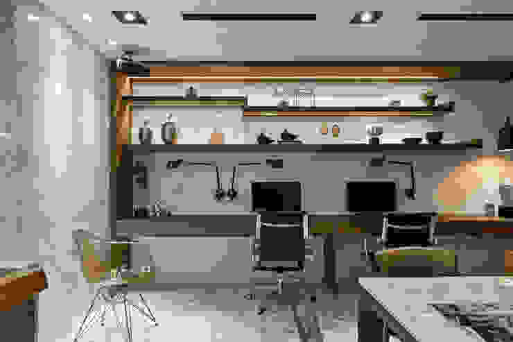 ​辦公區 京彩室內設計裝修工程公司 書房/辦公室