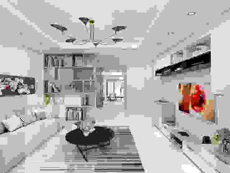 D6 Five Start Mỹ Đình Nội thất Tam Hòa Office spaces & stores Đồng / Đồng / Đồng thau White