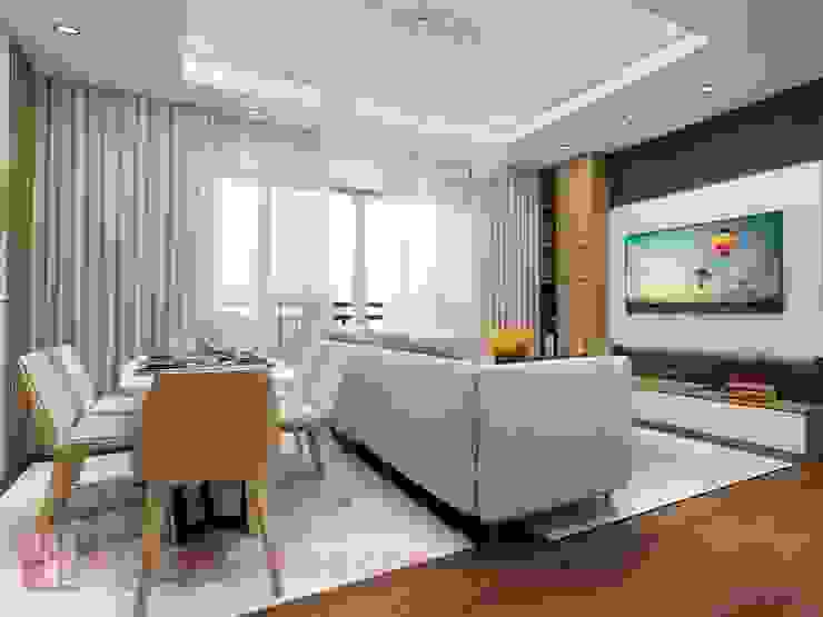 Căn hộ C3 Capital: hiện đại by Nội thất Tam Hòa, Hiện đại