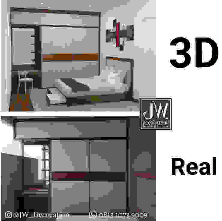 Ibu Komang, Cluster Oriana - Bintaro SEK.9 JW Decoration Kamar Tidur Modern Kayu Lapis Wood effect