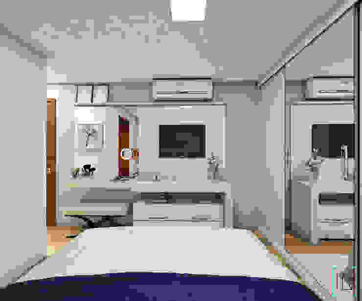 Apartamento do Casal INOVE ARQUITETURA Quartos modernos Azul