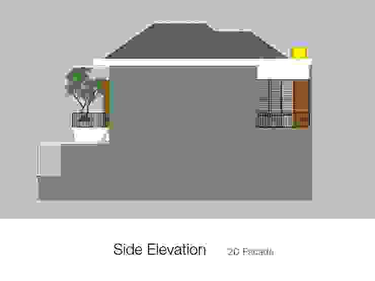 House/Office Hakikiarch Architect Freelancer Balkon, Beranda & Teras Modern