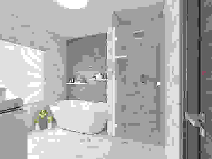 3 Gorgeous White Bathrooms With Marble Tile Homify