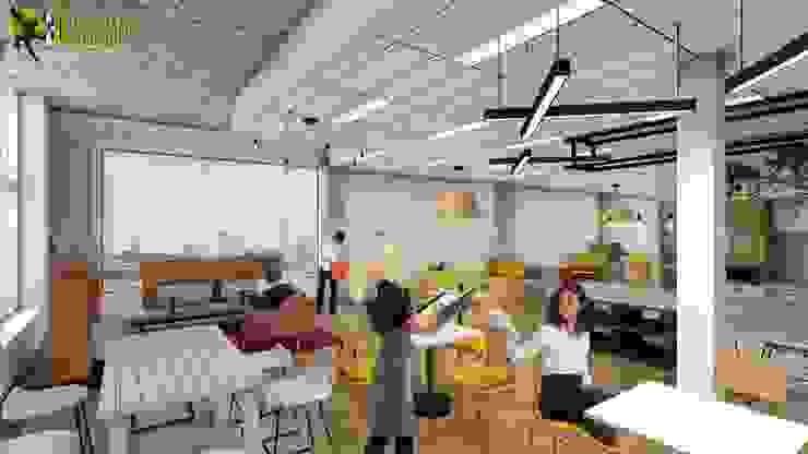 Architectural Walkthrough Visualization Of Interior Office Space