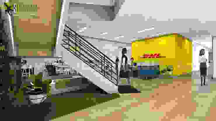 Architectural Walkthrough Visualization Of Interior Office Space