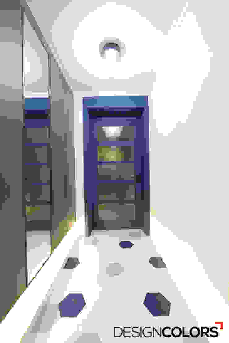 은평구 구산동 구산브라운스톤 아파트인테리어 34평 모던스타일 복도, 현관 & 계단 by DESIGNCOLORS 모던