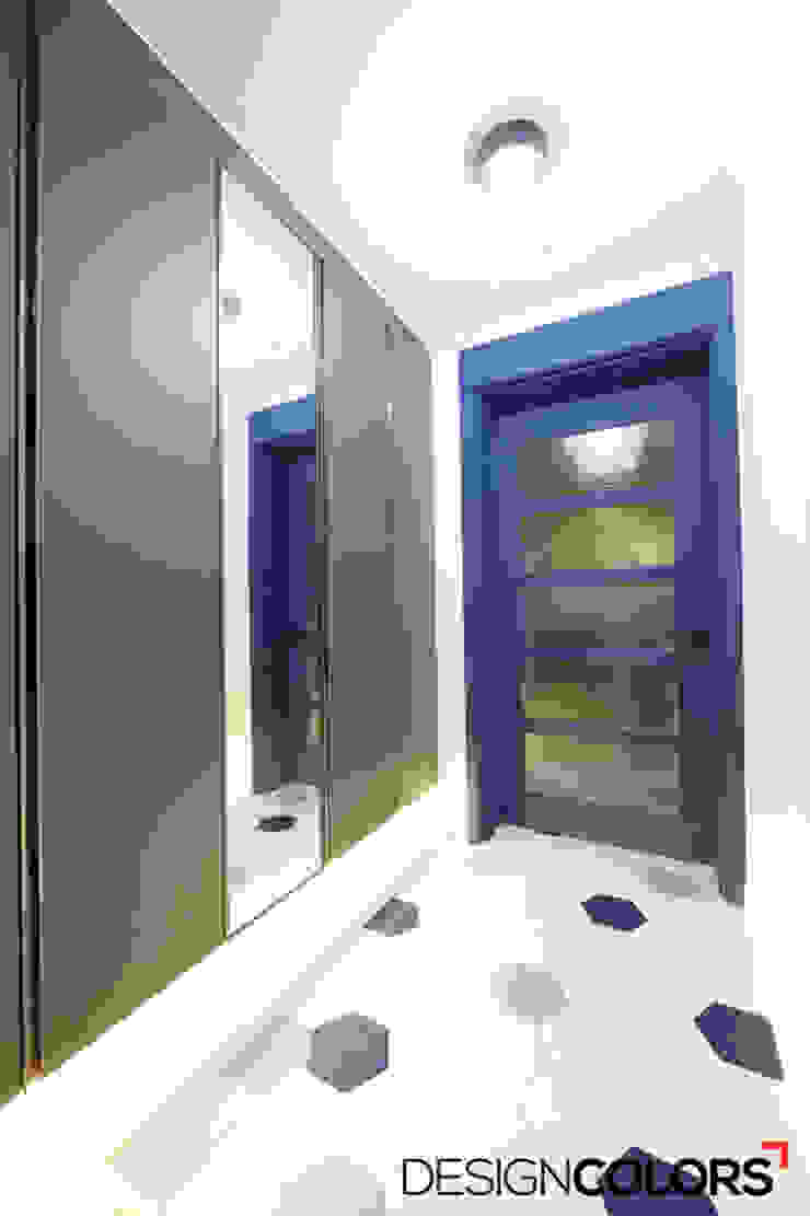 은평구 구산동 구산브라운스톤 아파트인테리어 34평 모던스타일 복도, 현관 & 계단 by DESIGNCOLORS 모던