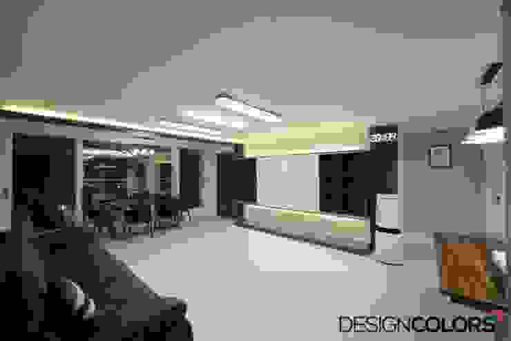은평구 구산동 구산브라운스톤 아파트인테리어 34평 모던스타일 거실 by DESIGNCOLORS 모던