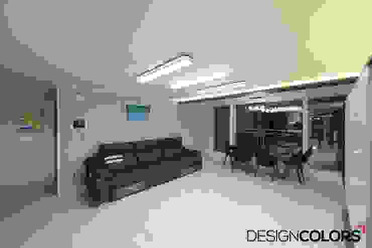 은평구 구산동 구산브라운스톤 아파트인테리어 34평 모던스타일 거실 by DESIGNCOLORS 모던