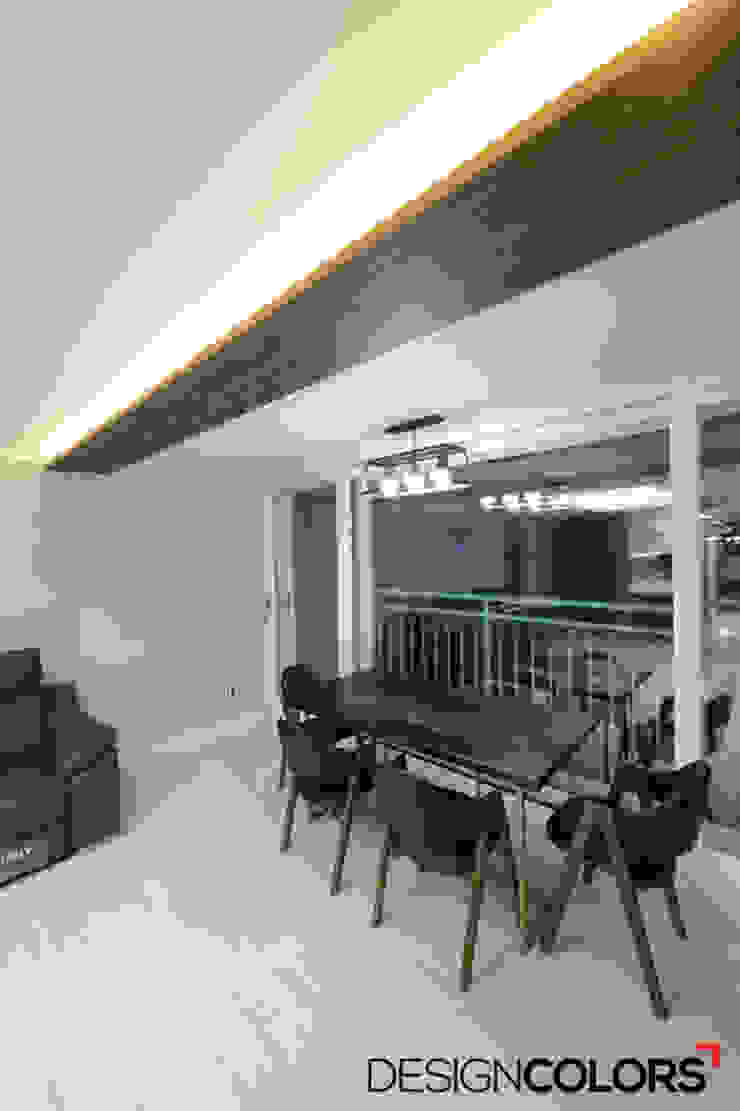 은평구 구산동 구산브라운스톤 아파트인테리어 34평 모던스타일 거실 by DESIGNCOLORS 모던