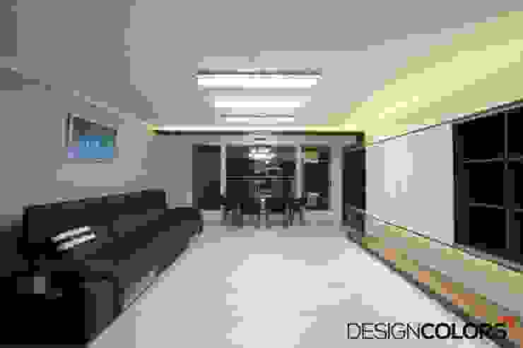 은평구 구산동 구산브라운스톤 아파트인테리어 34평 모던스타일 거실 by DESIGNCOLORS 모던